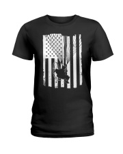 Paraglider USA American Flag Ladies T-Shirt tile