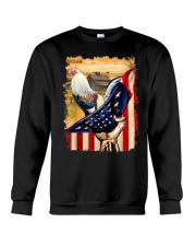 US Flag Cock Fight Crewneck Sweatshirt tile