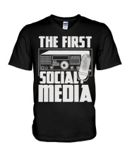 The First Social Media V-Neck T-Shirt tile