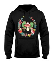 Frogs Drinking Tea Mushroom Hooded Sweatshirt tile