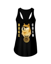 Dogecoin Cryptocurrency Ladies Flowy Tank tile