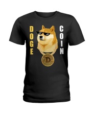 Dogecoin Cryptocurrency Ladies T-Shirt tile