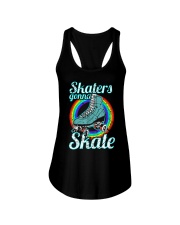 Retro Skaters Gonna Skate Roller Ladies Flowy Tank tile