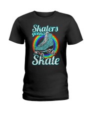 Retro Skaters Gonna Skate Roller Ladies T-Shirt tile