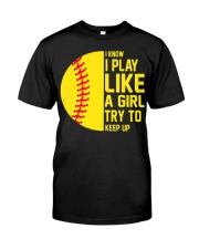 Softball Lovers Classic T-Shirt front