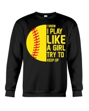Softball Lovers Crewneck Sweatshirt tile