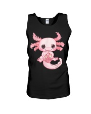 Axolotl Pastel Goth Strawberry Milk Shake Unisex Tank tile