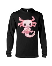Axolotl Pastel Goth Strawberry Milk Shake Long Sleeve Tee tile