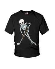 Skeleton Ice Hockey Youth T-Shirt tile