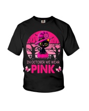 In October We Wear Pink Cute Cat Youth T-Shirt tile