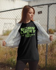 Born Lucky On St Patricks Day Classic T-Shirt apparel-classic-tshirt-lifestyle-07