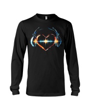 Headphones Heartbeat Colorful Long Sleeve Tee tile