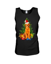 Golden Retriever Christmas Pajama Unisex Tank tile