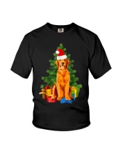 Golden Retriever Christmas Pajama Youth T-Shirt tile