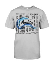 Dog Agility Training Phrases Classic T-Shirt front