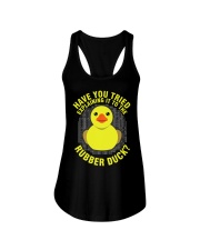 Programming Rubber Duck for Debug Ladies Flowy Tank tile