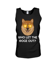 Dogecoin Who let the Dodge Out Unisex Tank tile