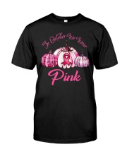 Breast Cancer Awareness Pumpkin Classic T-Shirt front
