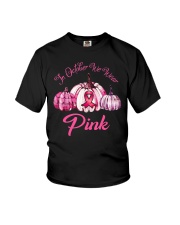 Breast Cancer Awareness Pumpkin Youth T-Shirt tile