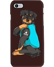 Rottweiler I Love Mom Tattoo Phone Case tile