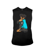 Rottweiler I Love Mom Tattoo Sleeveless Tee tile
