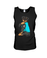 Rottweiler I Love Mom Tattoo Unisex Tank tile