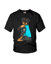Rottweiler I Love Mom Tattoo Youth T-Shirt tile