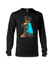 Rottweiler I Love Mom Tattoo Long Sleeve Tee tile