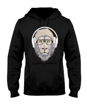 Dj lion Headphones Hooded Sweatshirt tile