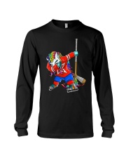 Dabbing Unicorn Ice Hockey Long Sleeve Tee tile