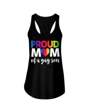 LGBT Proud Mom Of A Gay Son Ladies Flowy Tank tile
