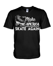 Make America Skate Again Roller V-Neck T-Shirt tile