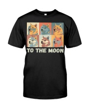 Dogecoin To The Moon Crypto Classic T-Shirt front