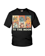 Dogecoin To The Moon Crypto Youth T-Shirt tile