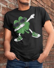 Dabbing Shamrock St Patrick's Day Classic T-Shirt apparel-classic-tshirt-lifestyle-26