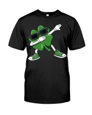 Dabbing Shamrock St Patrick's Day Classic T-Shirt front