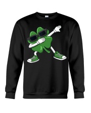 Dabbing Shamrock St Patrick's Day Crewneck Sweatshirt tile