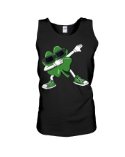 Dabbing Shamrock St Patrick's Day Unisex Tank tile