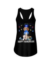 Beagle Menorah Hat Ladies Flowy Tank tile