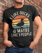 I Like Ducks And Maybe Like 3 People Classic T-Shirt apparel-classic-tshirt-lifestyle-26