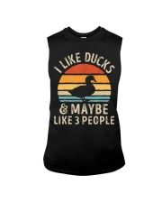 I Like Ducks And Maybe Like 3 People Sleeveless Tee tile