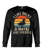 I Like Ducks And Maybe Like 3 People Crewneck Sweatshirt tile