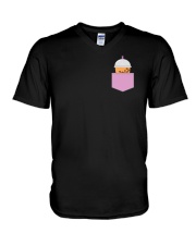 Bubble Tea Pocket V-Neck T-Shirt tile