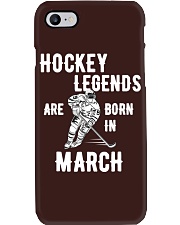 Hockey Legends Are Born In March Phone Case tile