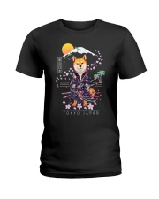 Shiba Inu Japanese Aesthetic Ladies T-Shirt tile