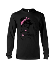 Breast Cancer Survivor Rosie Riveter Long Sleeve Tee tile