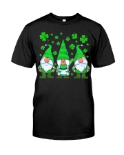 St Patricks Day Gnome Shamrock Classic T-Shirt front