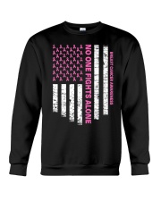 No One Fights Alone USA Flag Crewneck Sweatshirt tile