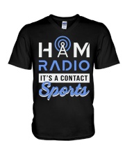 It's A Contact Sports Amateur V-Neck T-Shirt tile