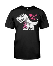Pink Ribbon T-Rex Classic T-Shirt front